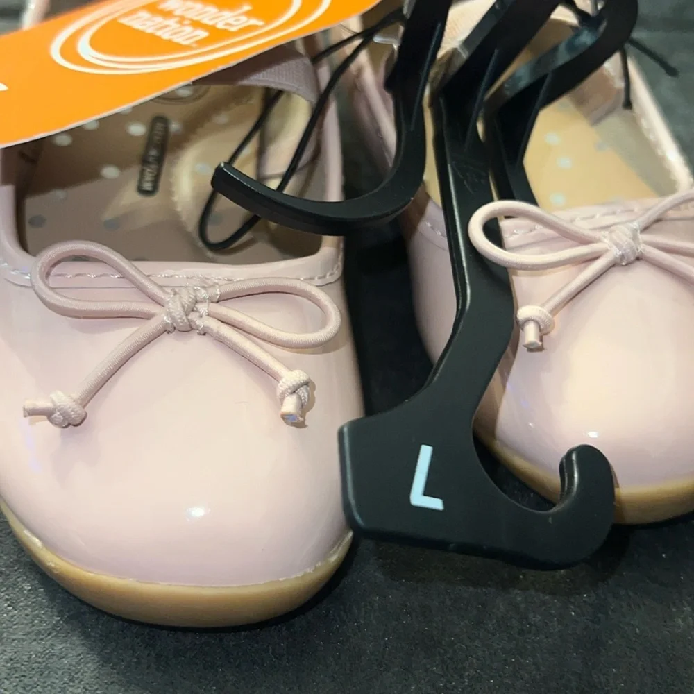 Wonder Nation Pink Kids Ballet Flats